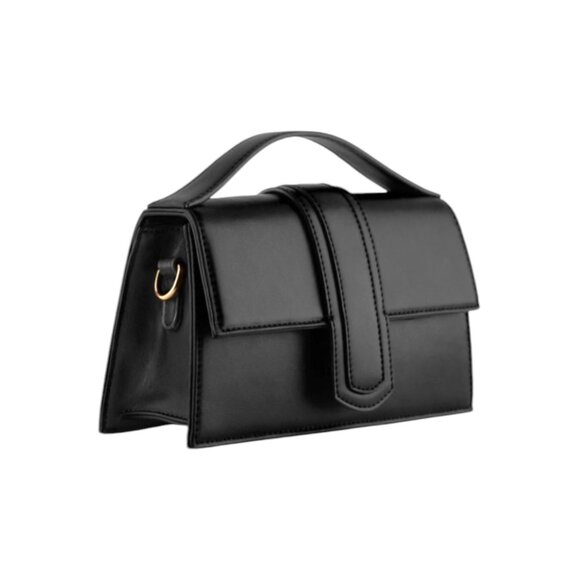 NEW KAYLA + AVA Miranda Top Handle Bag Black with Removable Strap BEAUTIFUL - Picture 2 of 6